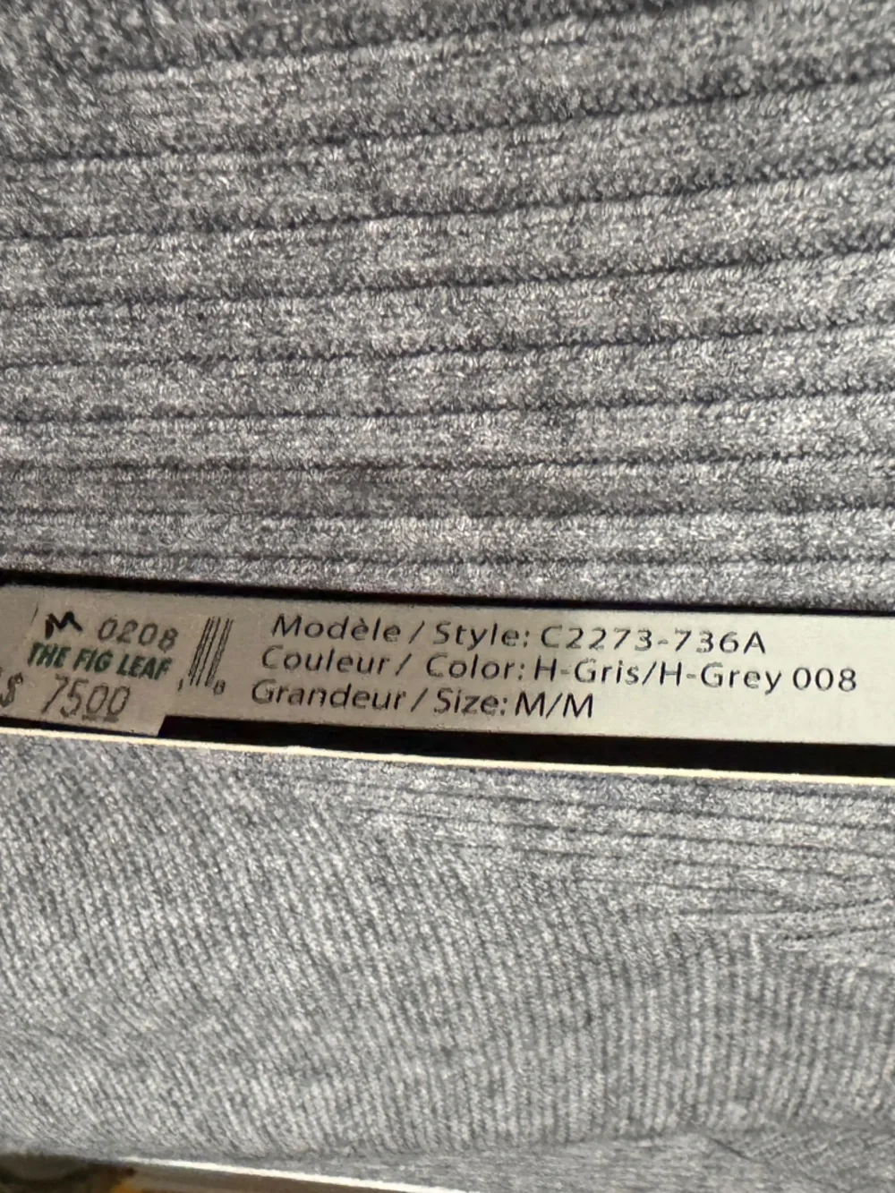 CHARLIE B Gray Ribbed Turtleneck Sweater
